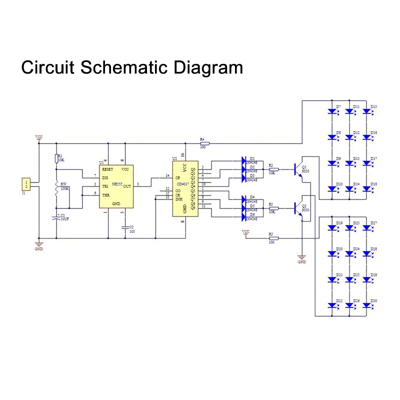 IC LED Red Blue Double Color F - đánh giá và giá Diy Electronics Learning Kit