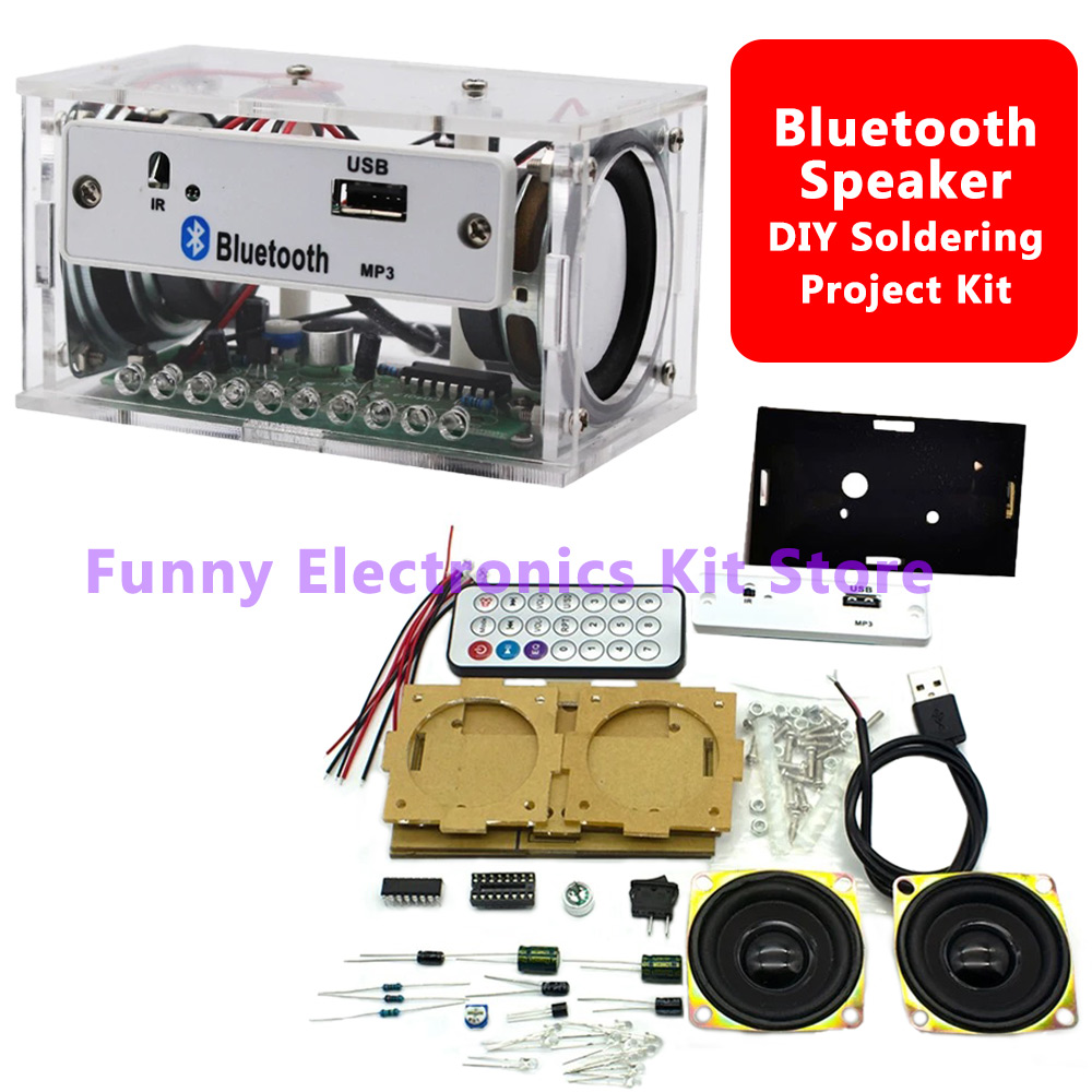 DIY White Stereo Bluetooth Spe - đánh giá và giá Diy Electronics Learning Kit